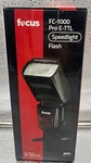 Focus FC-1000 Pro E-ttl Speedlight Flash New Never Used Coverage 18-180MM. Fixed Price $49.99.