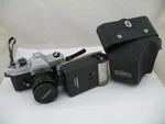 Yashica Tl-electro 35MM Camera W/ Hanimex CBX350 Adjustable Computer Flash. Fixed Price $99.00.