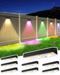 Solar Fence Lights Outdoor, 2025 Upgraded Have 3 X 70 Lume.... Fixed Price $49.25.