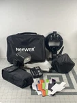Neewer Speedlight Kit - NW880S Sony Flash, Trigger, 16" Softbox, Gels. Fixed Price $65.00.
