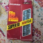 New Vintage Sylvania Blue Dot Flip Flash Super 10. Fixed Price $12.00.