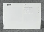 Braun F111 Camera Flash Instruction Manual. Fixed Price $8.00.
