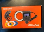 Neewer RF-550 Macro Led Flash W/ Lcd Display Screen Adapter Rings New. Fixed Price $40.00.