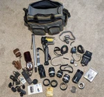 Large Lot Of Photography Equipment Nixon Tamron Nikkor Lens Vivitar Sea & Tt. Fixed Price $336.00.