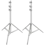 Neewer 2-PACK Silver Stainless Steel Stand For Studio Softbox Monolight. Fixed Price $74.99.
