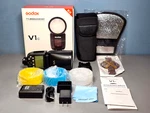 Godox V1 Li-ion Round Head Flash For Canon Eos Cameras (e-ttl Ii). Fixed Price $249.95.