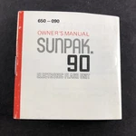 Sunpak Electronic Flash Unit Instructions Owners Manual Only 650-090 Booklet. Fixed Price $6.06.