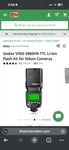 Godox V860II I-ttl 2.4G Li-ion Led Flash Speedlite For Nikon Cameras. Fixed Price $188.00.