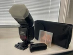 Nikon Speedlight SB-800 Shoe Mount Flash, With Case. Fixed Price $145.00.