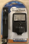 Zeikos Digital Slave Flash ZE-DS12 W/bracket Works W/all & Slr Cameras. Fixed Price $15.00.