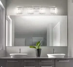 Coco Prism Vintage 29.75 In.chrome 4-LIGHT Metal/glass Classicglam Led Vanity. Fixed Price $54.14.