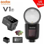 Us Godox V1-F 2.4G Ttl Hss Round Head Camera Flash Light X3-F Trigger For Fuji. Fixed Price $293.00.