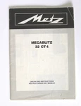 Metz Mecablitz 32 4 Instruction Manual English/spanish. Fixed Price $14.95.