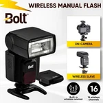 Bolt VD-410 Manual Camera Flash Canon Nikon New In Box Sealed. Fixed Price $49.99.