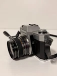 Yashica FX-2 Slr Film Camera + Lens ES-14 Flash Case Black Silver. Fixed Price $139.99.