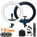18" Led Ring Light Kit With Stand Dimmable 6000K. Fixed Price $67.90.
