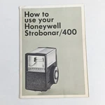 Honeywell Strobonar 400 Instruction Manual Very Good Condition. Fixed Price $5.00.
