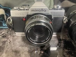 Minolta XG-1 35MM Film Camera Kit Rokkor 45MM F2 + Vivitar 80-200MM Flash. Fixed Price $199.00.