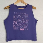 Parks Project Womens Large Purple National Protect Graphic Crop Tank Top. Fixed Price $15.00.