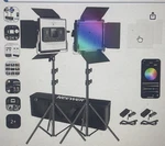 Neewer 2 Pack 480 Rgb Led Video Light Panel With App Control Stands Bag. Fixed Price $170.00.