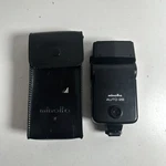 Konica Minolta Auto 28 Shoe Mount Slr Film Camera Electroflash W/ Case. Fixed Price $10.00.