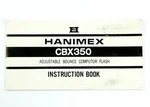 197482 Hanimex Cbx 350 Adjustable Bounce Flash Original User Instruction Booklet. Fixed Price $9.99.