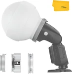 ML-CD15 Diffusion Dome W/3 Adapters, Flash Light Diffuser, Fit For V1 Pro. Fixed Price $58.99.
