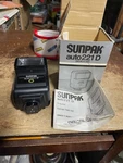 Sunpak Auto 221D Flash W/ Manual For Olympus Cameras New Unused!!. Fixed Price $12.00.