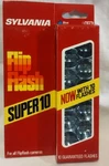 Box Of Carded Vintage Sylvania Flipflash Super 10 Blue Dot. 120 Flashes. Fixed Price $36.00.