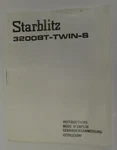 Starblitz 3200BT-TWIN-S Flash Original Operating Instructions Manual. Fixed Price $9.77.