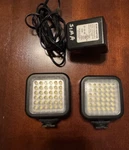 (2)SIMA SL-20LX Ultra Bright Video Light Led W/ac/charger. Fixed Price $35.00.