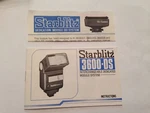 Starblitz 3600-DS Electronic Flash Owner's Manual Instruction Booklet. Fixed Price $9.95.