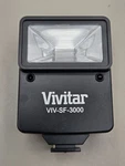 Vivitar VIV-SF-3000 Battery Powered Camera Flash Attachment Clean And Tested. Fixed Price $11.00.