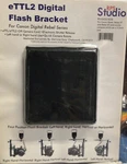ETTL2 Digital Flash Bracket Canon Rebel Xti Series 3.5 Mm Jack Left Or Right. Fixed Price $50.00.