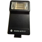 Sears Vintage Auto 17 Electronic Camera Flash Model 330.80160, Hot Shoe Mount. Fixed Price $19.00.