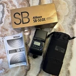 Nikon SB-50DX Speedlight Flash W/ Box Case Manual SB50DX Never Used. Fixed Price $120.00.