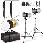 Neewer 2 Pack S101-400W Pro 400WS Studio Monolight Flash Kit. Fixed Price $449.00.