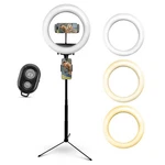 Idance Led Ring Light With Cell Phone Holder, 10", Usb Powered Bluetooth.... Fixed Price $53.99.