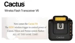 Cactus Wireless Flash Transceiver V6. Fixed Price $54.00.