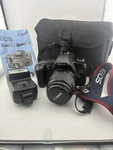 Canon Eos Rebel G 35MM Slr Auto Focus W/ Ef 35-80MM + Flash. Fixed Price $75.00.