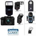 Xenon Ttl Zoom Pro Flash + Remote Charger Batteries For Panasonic Lumix GH6. Fixed Price $98.92.
