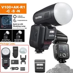 Us Godox V100C/S/N V100+AK-R1 Ttl Round Head Flash Speedlite 2.4G For Nikon Cano. Fixed Price $356.90.