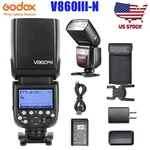 Godox V860III-N Camera Flash 76WS 2.4G Ttl Hss 1/8000S Speedlite For Nikon. Fixed Price $229.00.