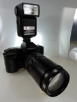 Vintage Yashica 200AF 35MM Film Camera, 70-210/4.5 LENS.CS221 Auto Flash.read. Fixed Price $59.00.