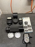 Vintage Camera Parts Lot Not Tested- Lens- Flash- Exposure Meter-filters. Fixed Price $44.99.