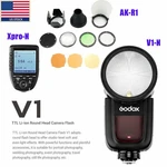 Us Godox V1-N V1N Ttl 1/8000S Hss Battery Speedlite FLASH+AK-R1+XPRO-N For Nikon. Fixed Price $317.00.