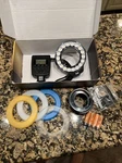 Bolt VM-160 Led Macro Light With Adapter Rings Diffusers. Fixed Price $70.00.