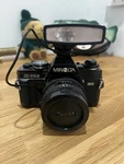 Minolta X-700 Slr Film Camera Body Black, Tested Working With Godox Lux Junior. Fixed Price $150.00.