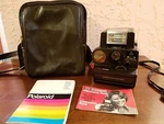 Polaroid Sonar One Step Pronto Land Camera W/ Itt Magic Flash Carry Case. Fixed Price $39.75.