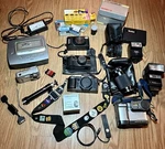 Camera Lot, Canon T70 Olympus Vivitar Kodak Sony Flashs, Extra Lenses, & More. Fixed Price $50.00.